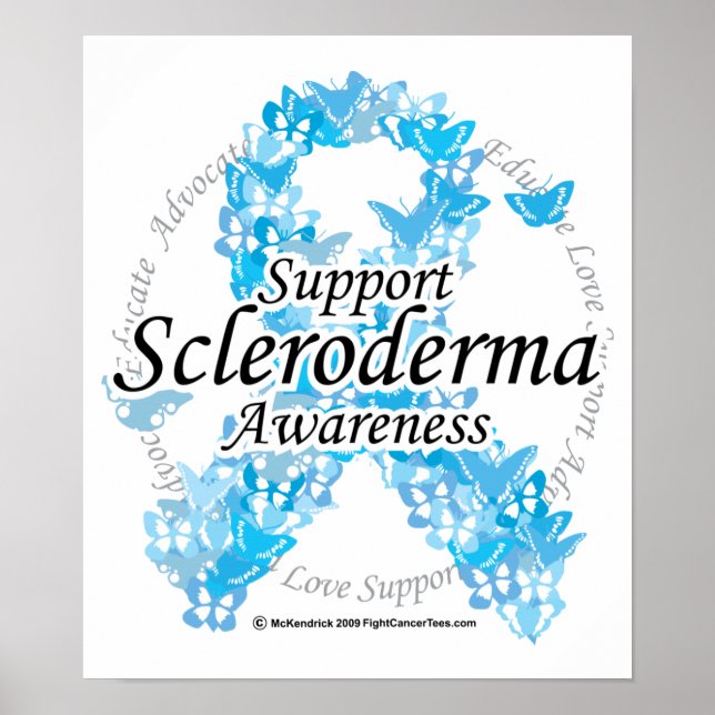 Scleroderma Ribbon of Butterflies Poster (Vorne)