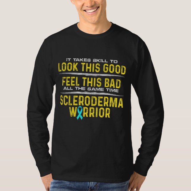 Scleroderma Survivor Kriegerkompetenz Bewusstsein T-Shirt (Vorderseite)