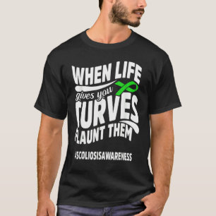 Scoliose Awareness Curve Scoliotic Warrior Surviv T-Shirt