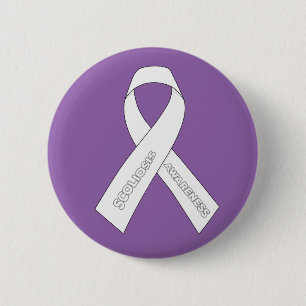 Scoliose Awareness Ribbon Button