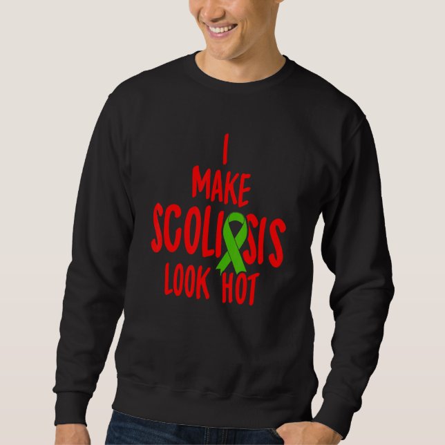 Scoliose Awareness Scoliotic Warrior Survivor Sweatshirt (Vorderseite)