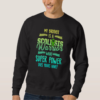 Scoliose Bewusstsein Scoliotic Warrior Survivor 5 Sweatshirt