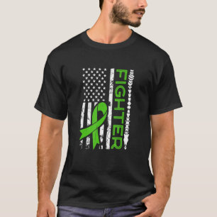 Scoliose Fighter Green Ribbon Awareness Spin T-Shirt
