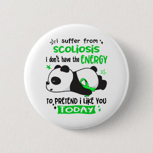 Scoliosis Awareness Month Ribbon Geschenke Button