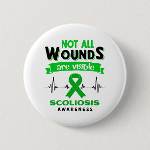 Scoliosis Awareness Month Ribbon Geschenke Button