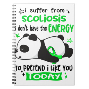 Scoliosis Awareness Month Ribbon Geschenke Notizblock