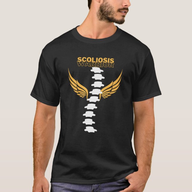 SCOLIOSIS WARRIOR funny T-Shirt (Vorderseite)
