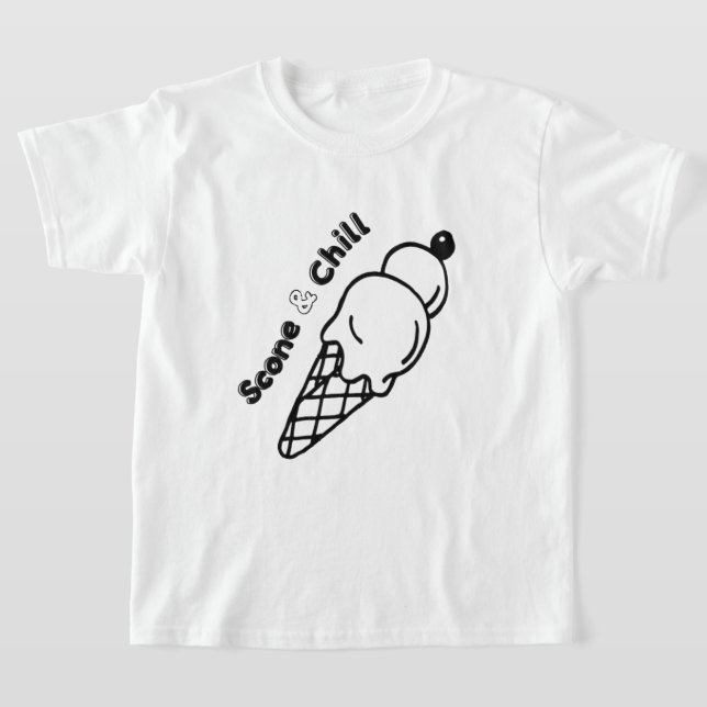 Scone & Chill - Design der spielerischen Summer Vi T-Shirt (Ablage )