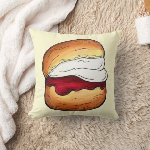 Scone Clotted Cream Jam Tea Shoppe British Food Kissen