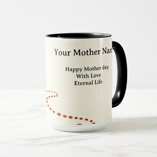 Scone-Krümelpfad-Labyrinth-Liebe-Ewig Tasse (VorderseiteRechts)