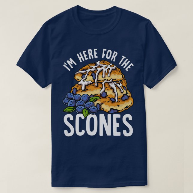 Scones Backen Funny Food T-Shirt (Design vorne)