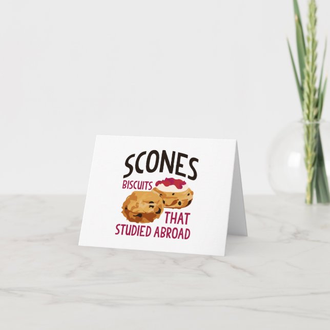 Scones Dankeskarte (Vorderseite)