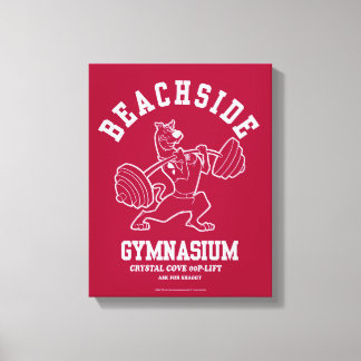 Scooby-Doo "Beachside Gymnasium" Weightlifting Leinwanddruck