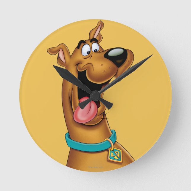 Scooby-Doo begeistert Runde Wanduhr (Vorderseite)