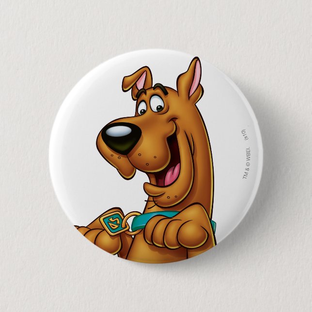 Scooby-Doo bricht auf Button (Vorderseite)