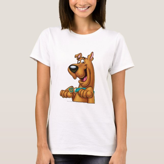 Scooby-Doo bricht auf T-Shirt (Vorderseite)