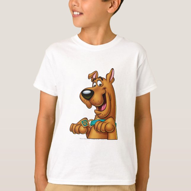 Scooby-Doo bricht auf T-Shirt (Vorderseite)