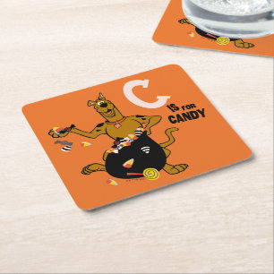 Scooby-Doo   C ist für Candy Rechteckiger Pappuntersetzer