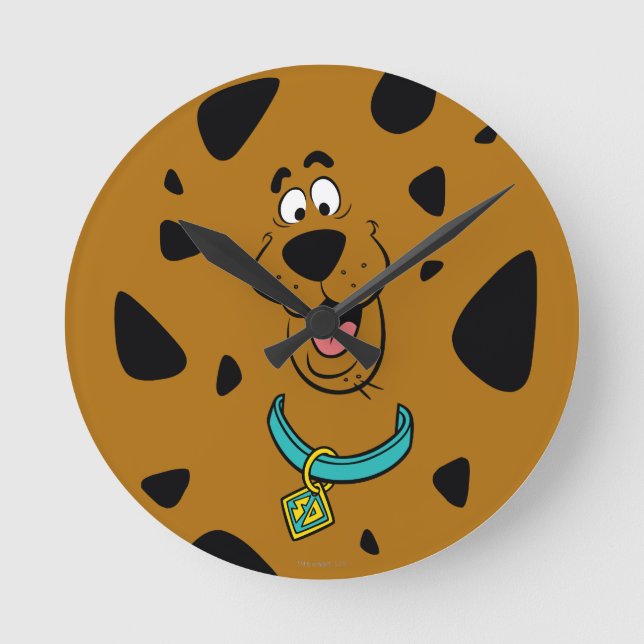 Scooby-Doo Camouflage Runde Wanduhr (Vorderseite)