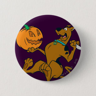 Scooby-Doo Carving Pumpkin Button