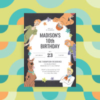 Scooby-Doo Charaktere Groovy Chalkboard Geburtstag