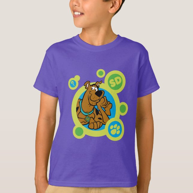 Scooby-Doo Circles SD-Abzeichen T-Shirt (Vorderseite)