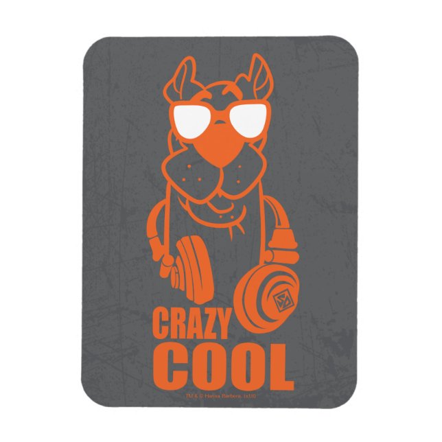 Scooby-Doo "Crazy Cool" Headphone Graphic Magnet (Vertikal)