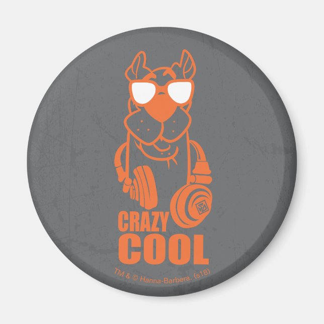 Scooby-Doo "Crazy Cool" Headphone Graphic Magnet (Vorne)