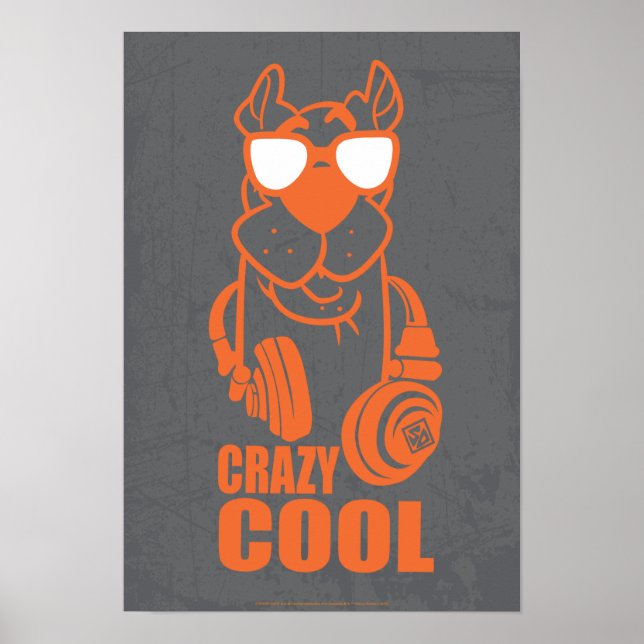 Scooby-Doo "Crazy Cool" Headphone Graphic Poster (Vorne)