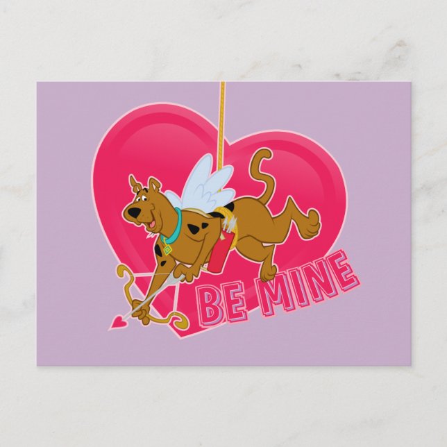 Scooby-Doo Cupid - Be Mine Feiertagspostkarte (Vorderseite)
