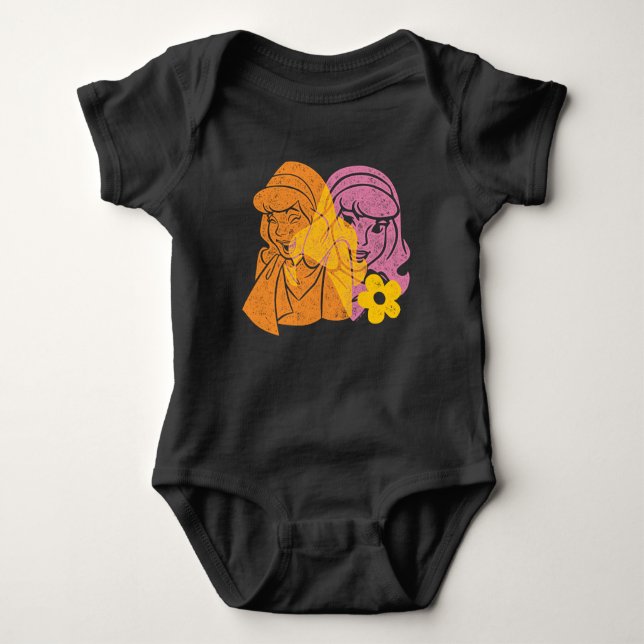 Scooby-Doo | Daphne Blume Portrait Baby Strampler (Vorderseite)