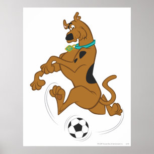 Scooby-Doo, das Fußball tritt Poster