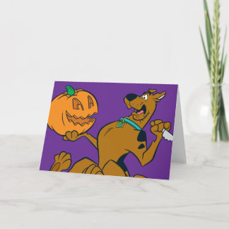 Scooby-Doo, das Kürbis schnitzt Karte
