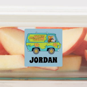 Scooby-Doo Die Geheimnismaschine Name hinzufüg Etiketten