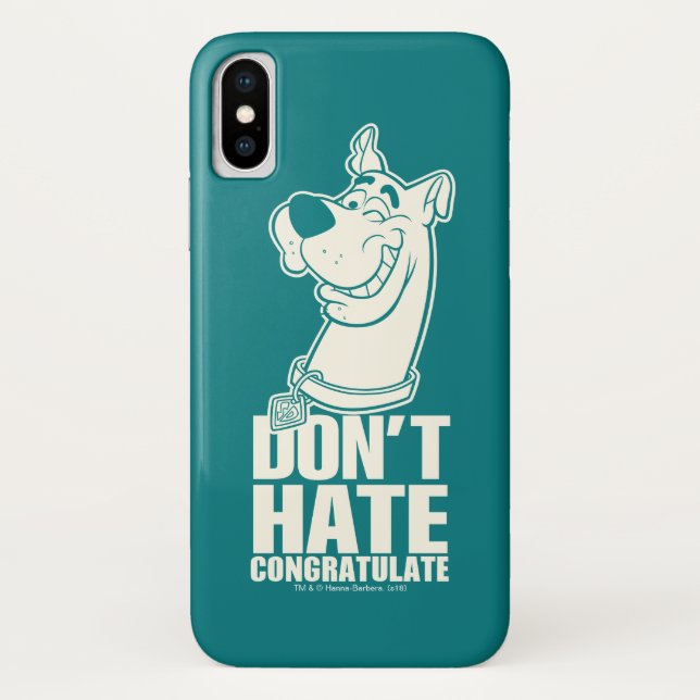 Scooby-Doo "Don't Hate, Congratuliere" Grafik Case-Mate iPhone Hülle (Rückseite)