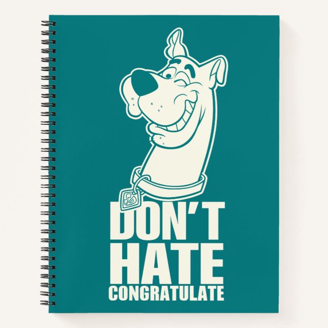 Scooby-Doo "Don't Hate, Congratuliere" Grafik Notizbuch (Vorderseite)