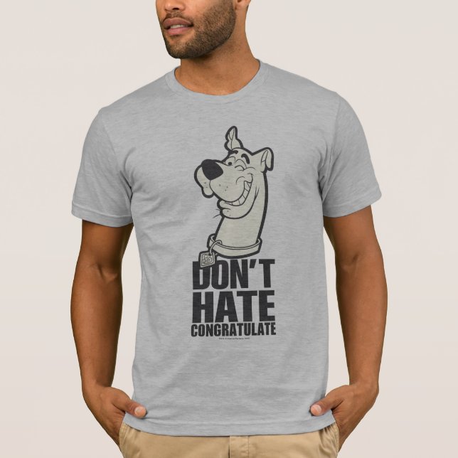 Scooby-Doo "Don't Hate, Congratuliere" Grafik T-Shirt (Vorderseite)