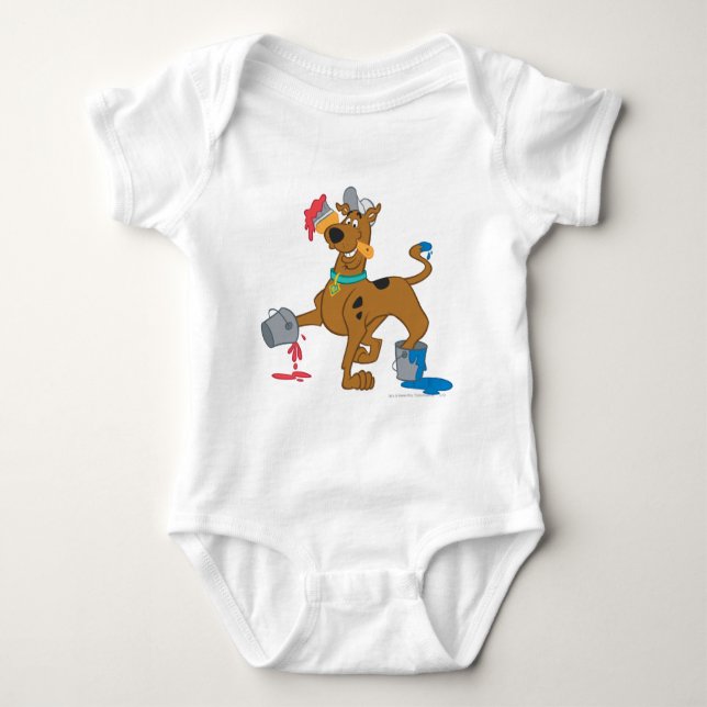 Scooby-Doo Farben Baby Strampler (Vorderseite)