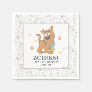 Scooby-Doo First Birthday Serviette