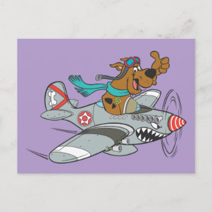 Scooby-Doo Flying-Flugzeug Postkarte