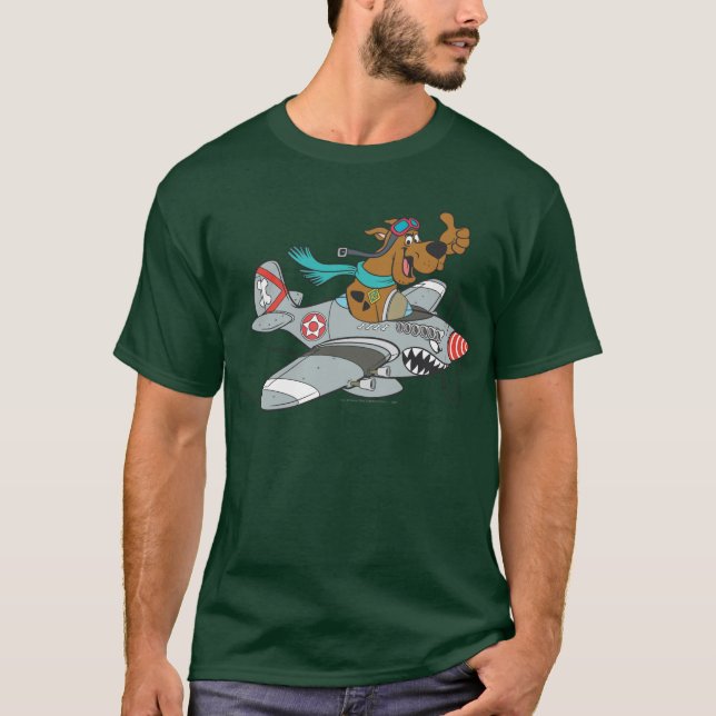 Scooby-Doo Flying-Flugzeug T-Shirt (Vorderseite)
