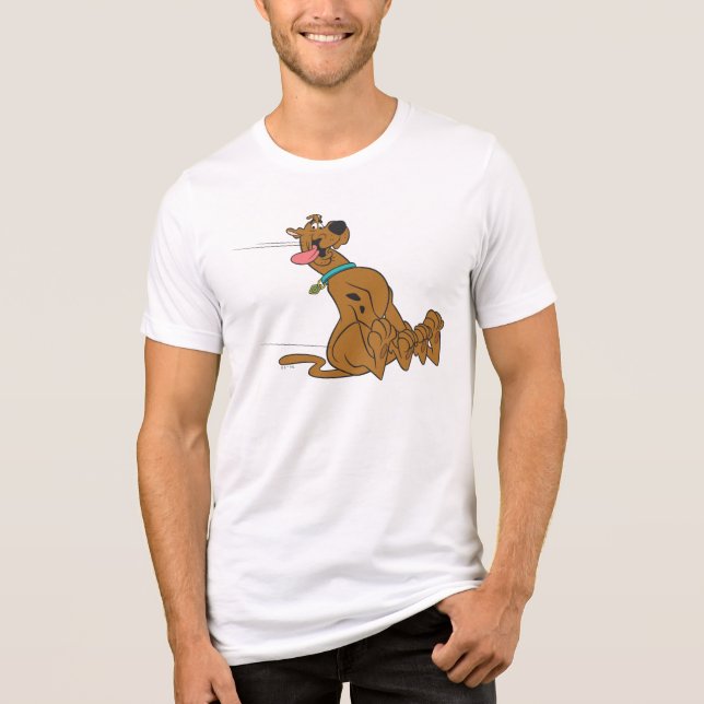 Scooby-Doo-Folie mit Zungenausschnitt Tri-Blend Shirt (Vorderseite)