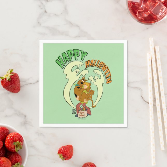 Scooby-Doo | Frohe Halloween Serviette (Beispiel)