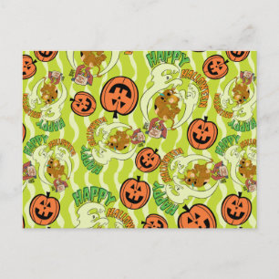 Scooby-Doo   Fröhliches Halloween-Muster Postkarte
