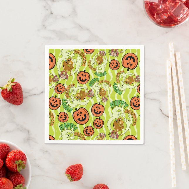 Scooby-Doo | Fröhliches Halloween-Muster Serviette (Beispiel)