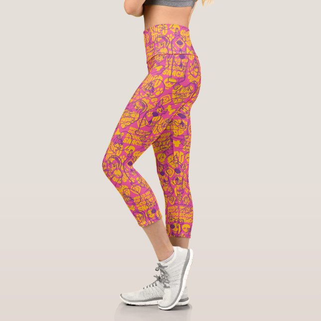 Scooby-Doo | Funky Blume Pattern Capri Leggings (Links)