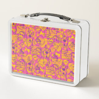 Scooby-Doo | Funky Blume Pattern Metall Brotdose