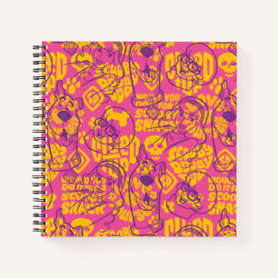 Scooby-Doo Funky Blume Pattern Notizbuch
