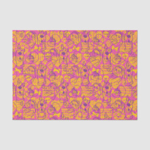 Scooby-Doo   Funky Blume Pattern Seidenpapier