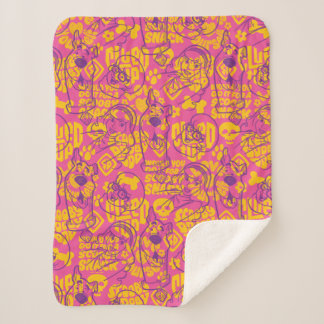 Scooby-Doo | Funky Blume Pattern Sherpadecke